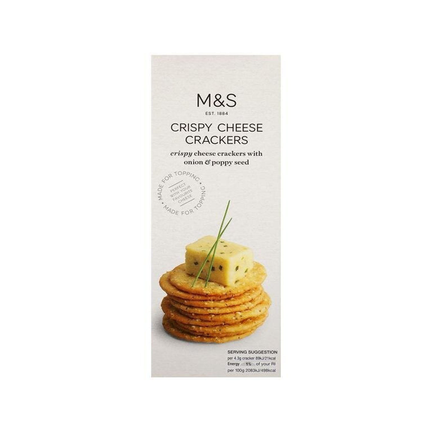 M S Food Crispy Cheese Seed Crackers 150Gm