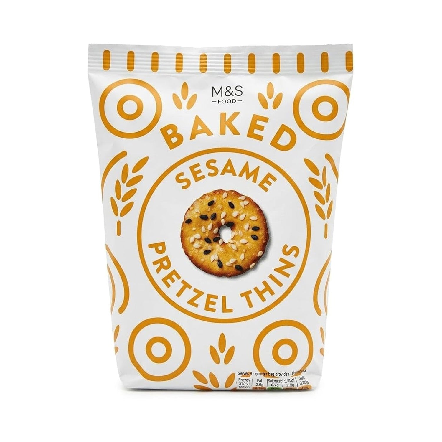 M&S Food Sesame Pretzel 80Gm