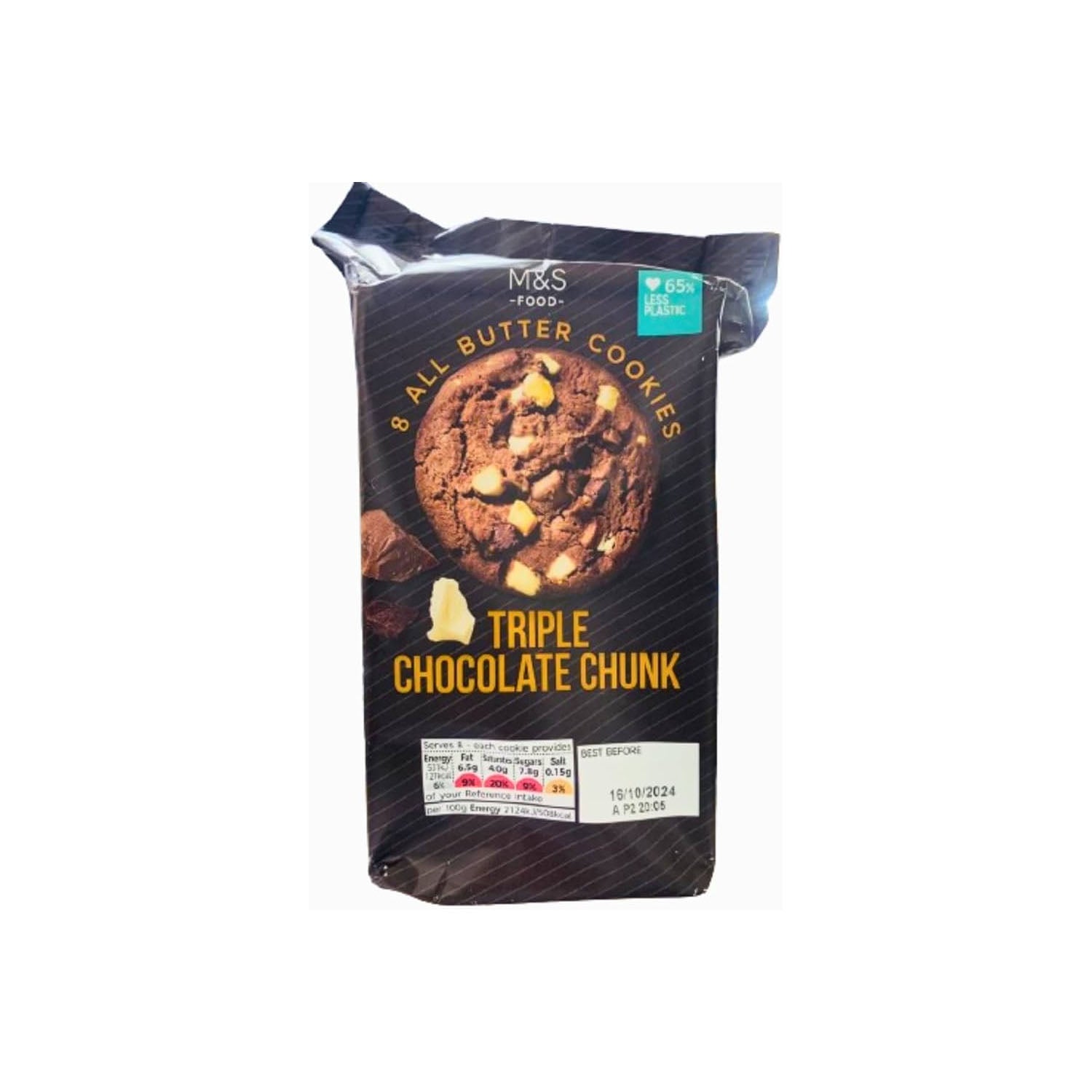 M S Triple Choco Chunk Cookies 200Gm