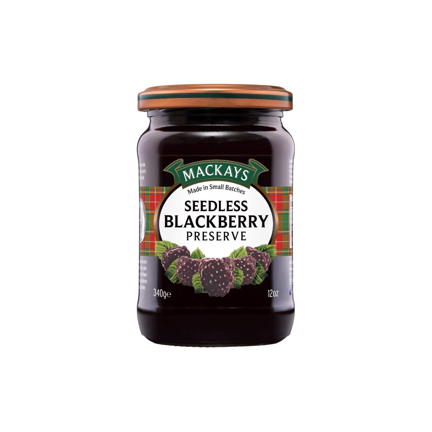 Mackays Seedless Blackberry Preserve 340Gm Imp
