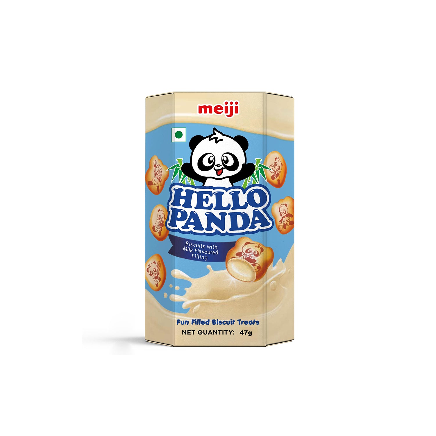 Meiji Hellopanda Biscuits-Milk Cream 50Gm