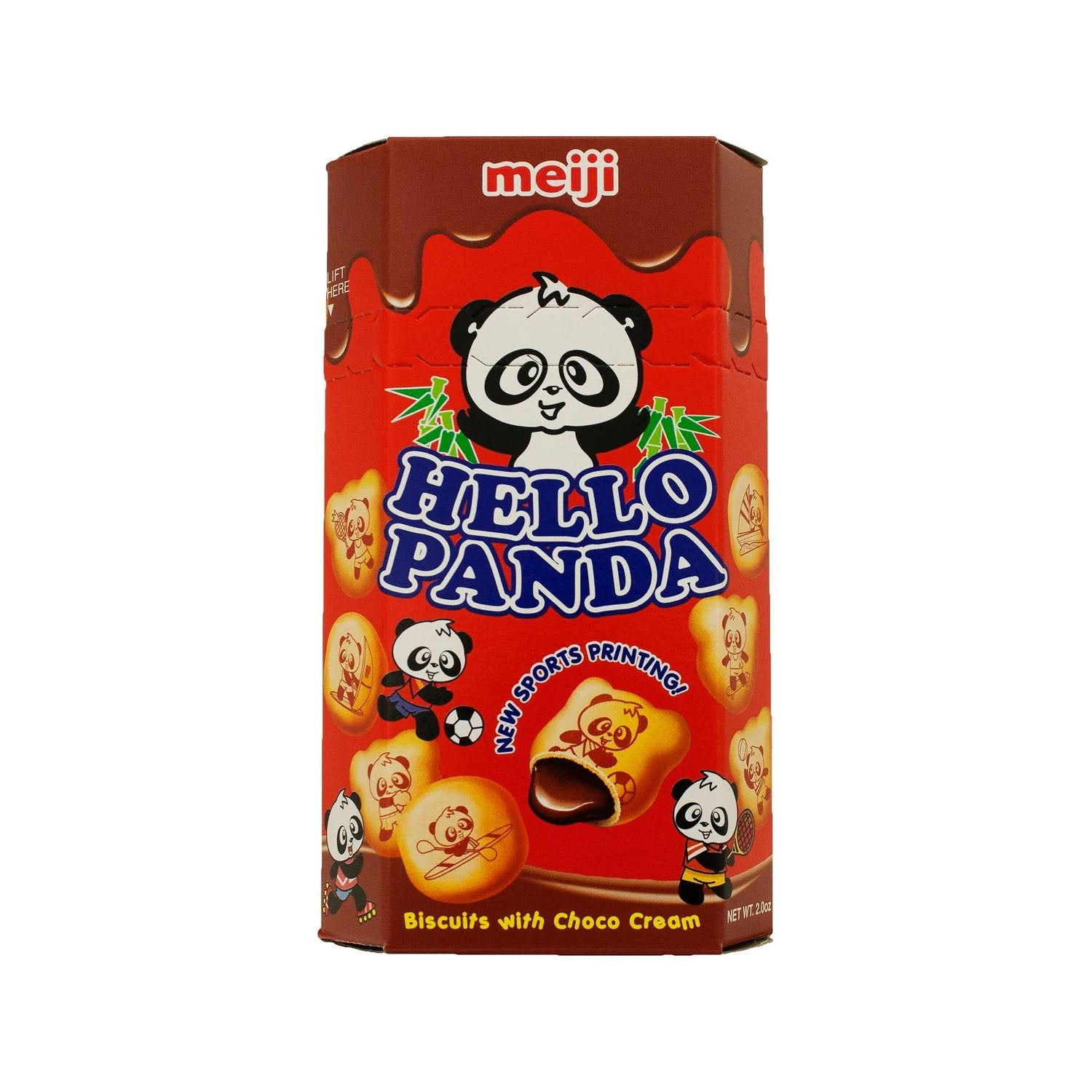 Meiji Hellopanda Biscuits Choco Cream Red Box 50Gm