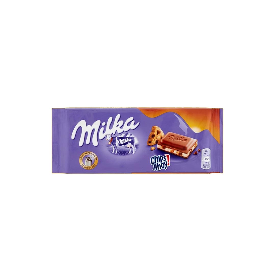 Milka Chips Ahoy Choco Bar 100Gm
