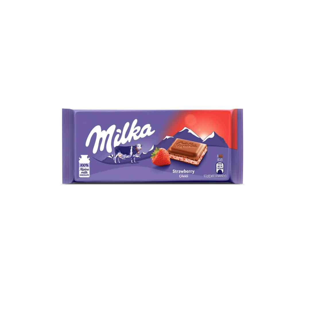 Milka Strawberry 100Gm