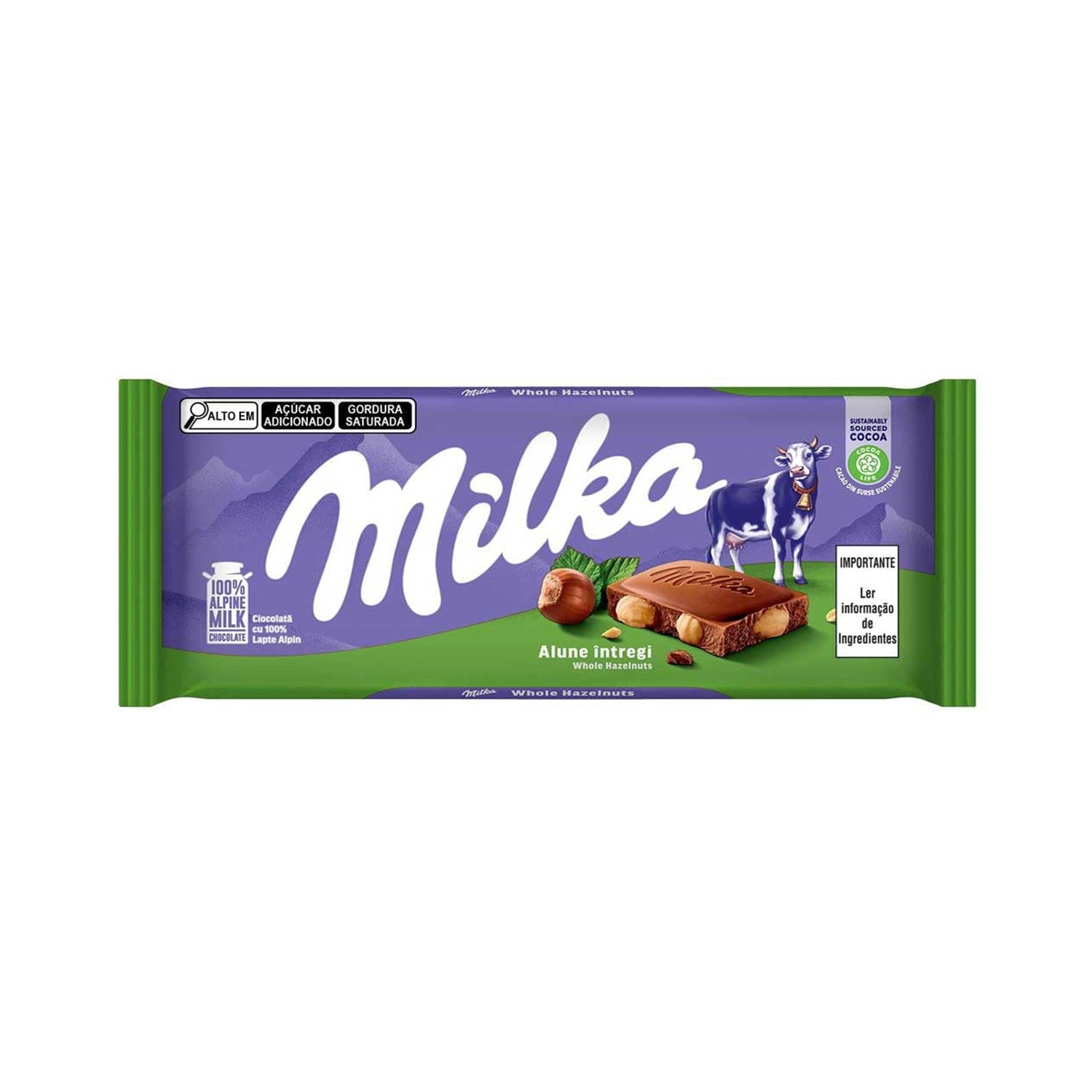 Milka Whole Hazelnut 100Gm