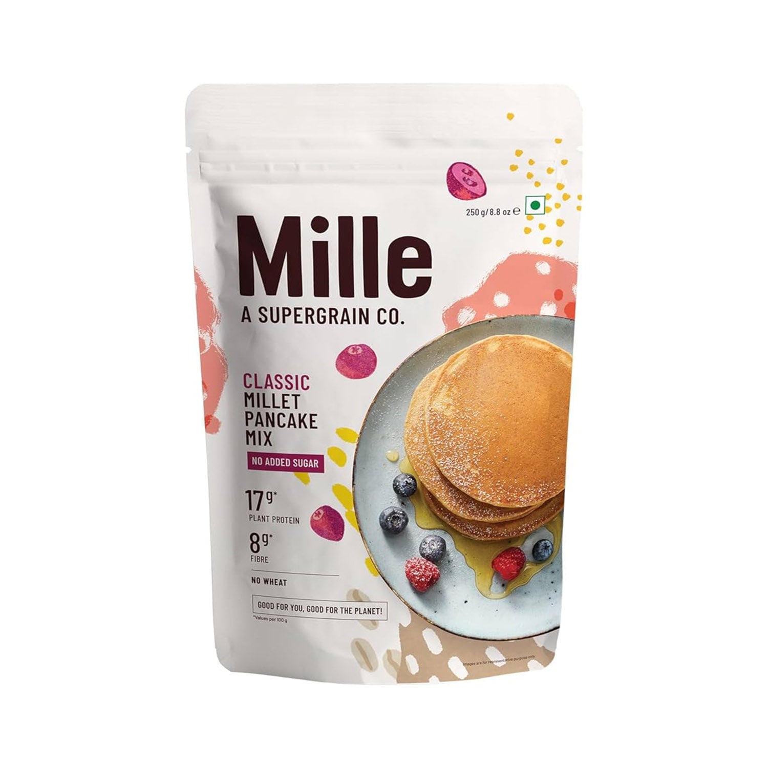 Mille Pancake Sf Classic Mix 250Gm