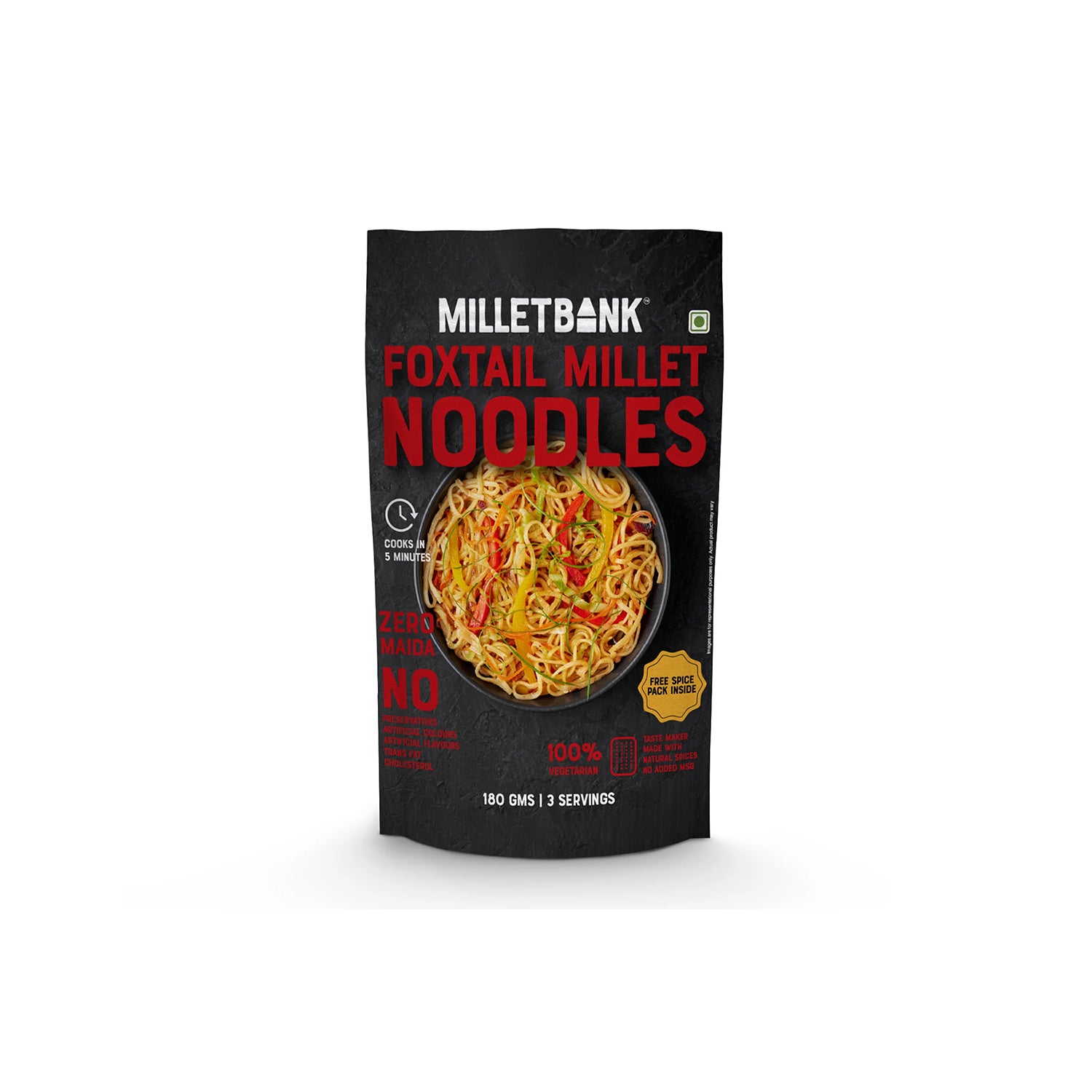 Millet Bank Foxtail Millet Noodles 180Gm
