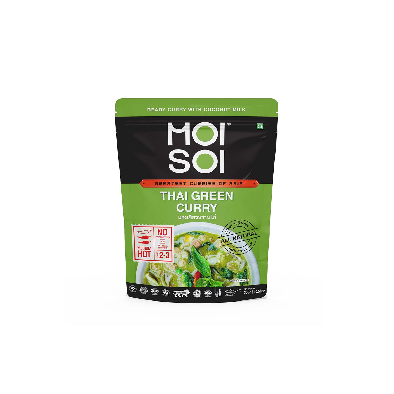 Moisoi Thai Green Curry Paste 300Gm