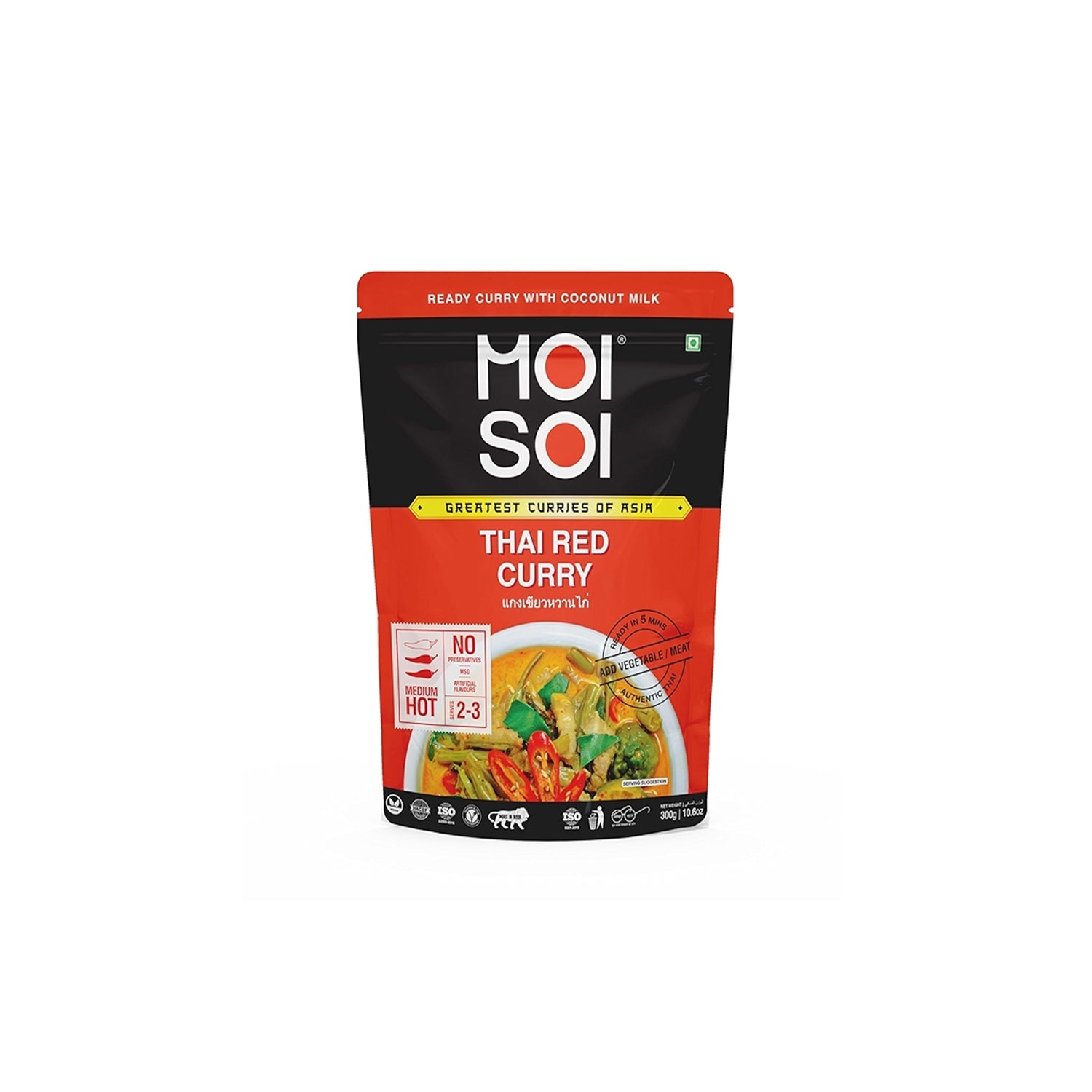 Moisoi Thai Red Curry Paste 300Gm