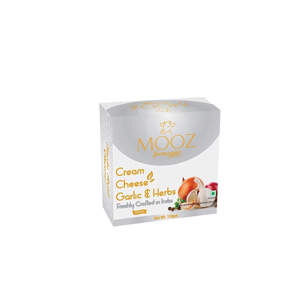 Mooz Cream Cheese Garlic Herbs 150Gm