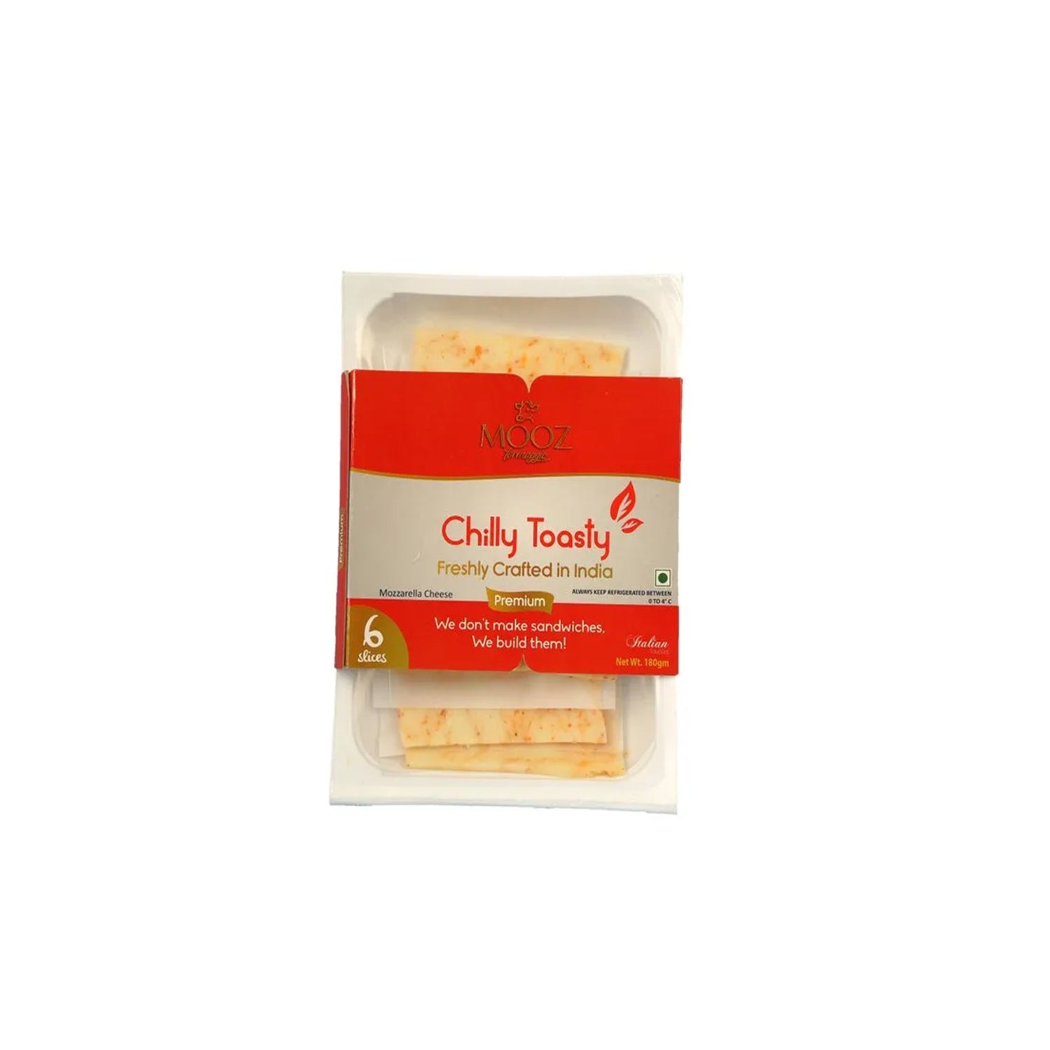 Mooz Chilly Toasty Cheese Slices 180Gm