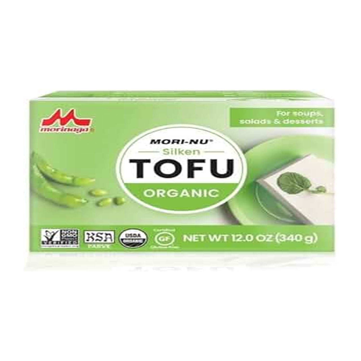 Morinaga Mori Nu Silken Organic Green Tofu 340Gm