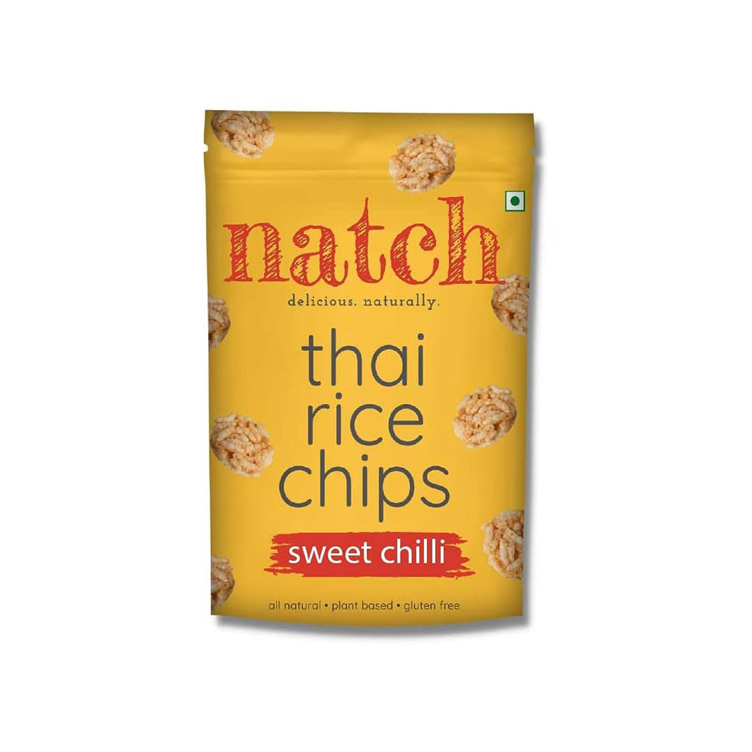 Natch Thai Rice Sweet Chilli Chips 100Gm