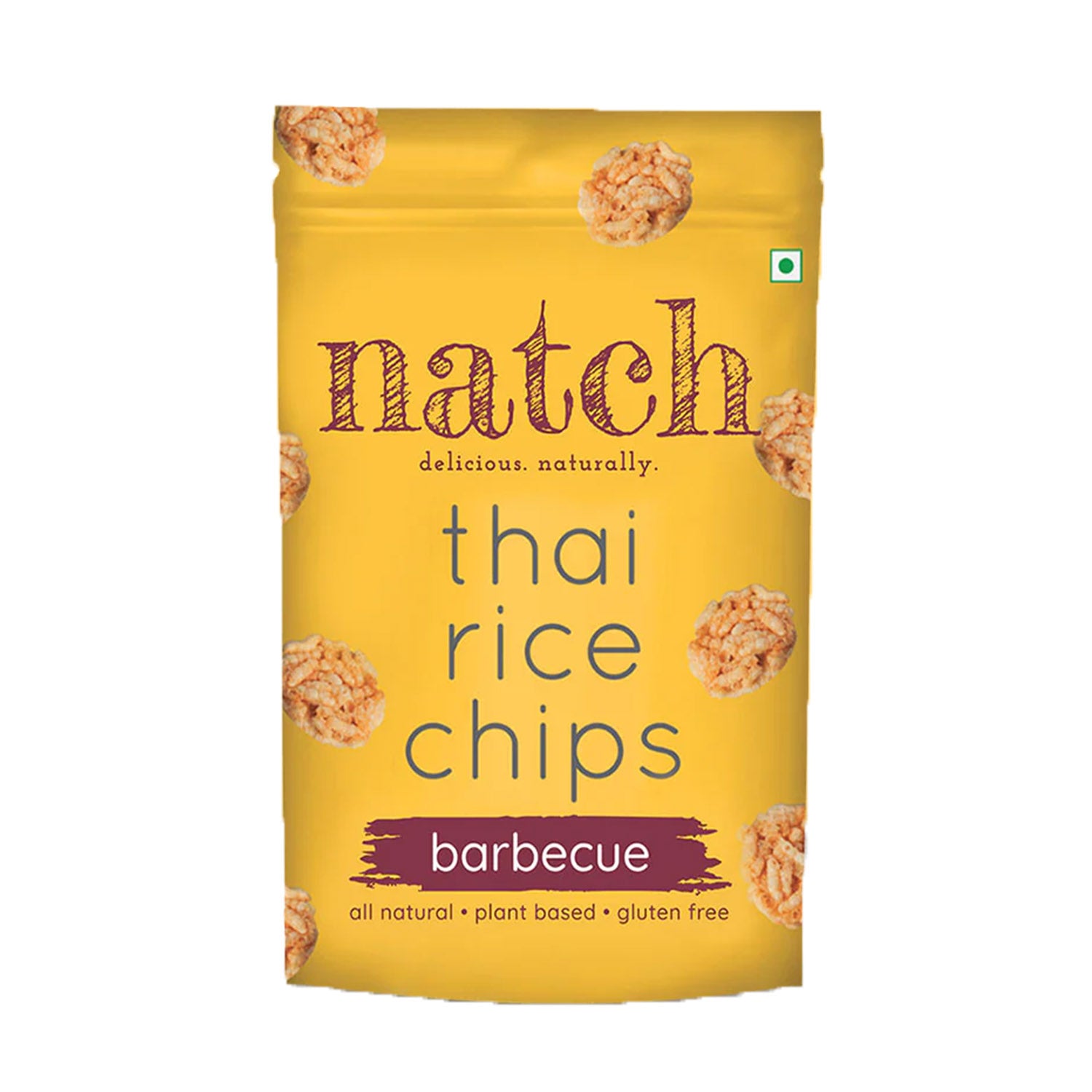 Natch Thai Rice Barbecue Chips 100Gm