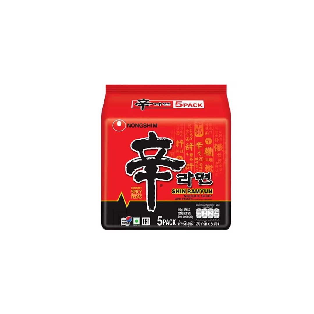 Nongshim Shin Ramyun Noodles Soup 5 In 1 600Gm