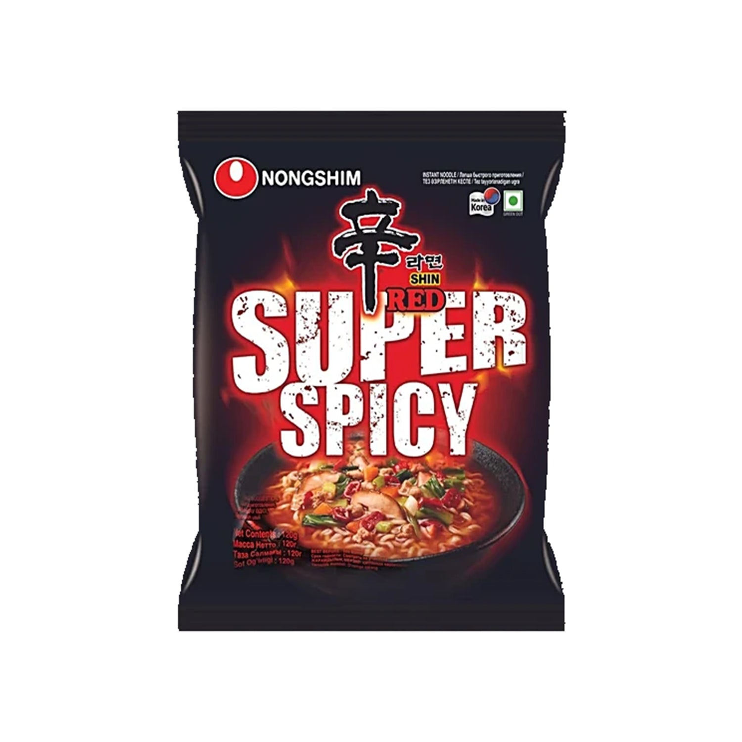 Nongshim Shin Red Super Spicy Noodle Soup 120Gm