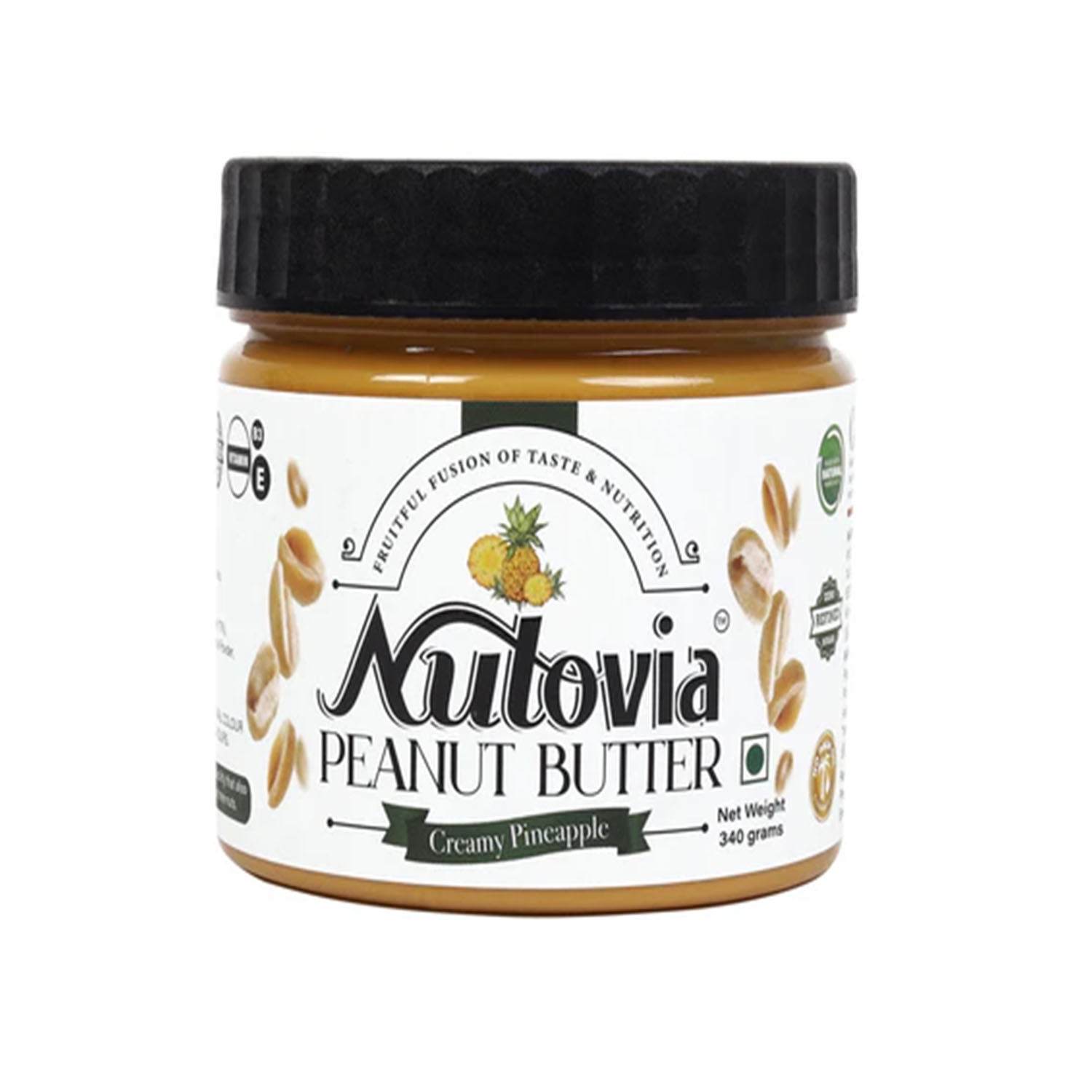 Nutovia Pineapple Peanut Butter 340Gm