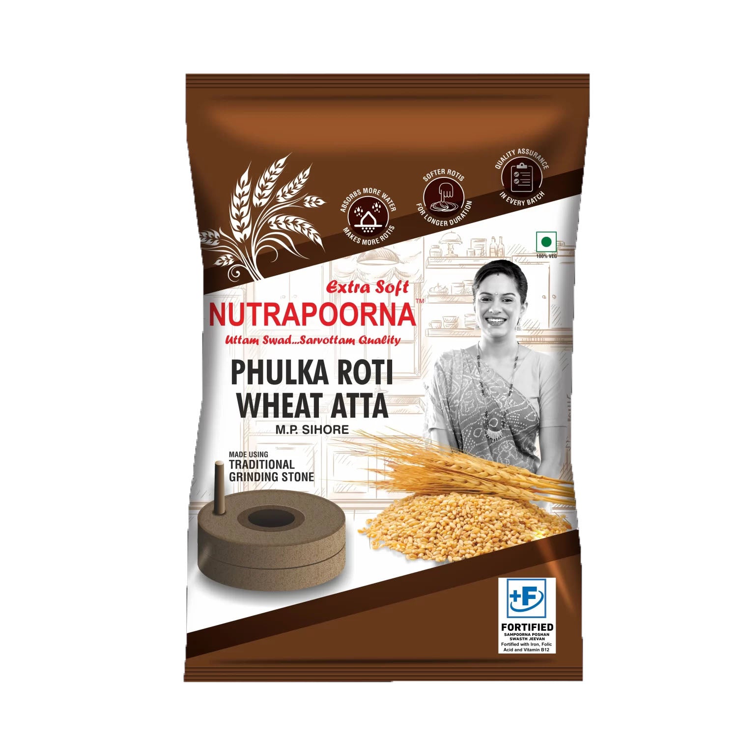 Nutrapoorna Phulka Roti Atta 5Kg