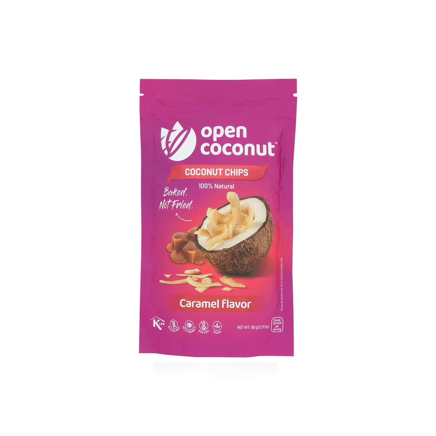 Open Coconut Caramel Chips 90Gm