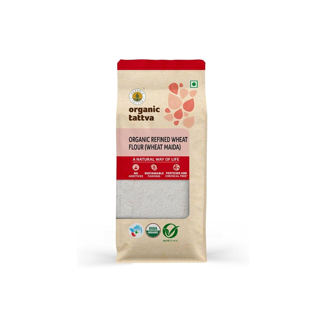 Organic Tattva Refined Wheat Flour Maida 500Gm