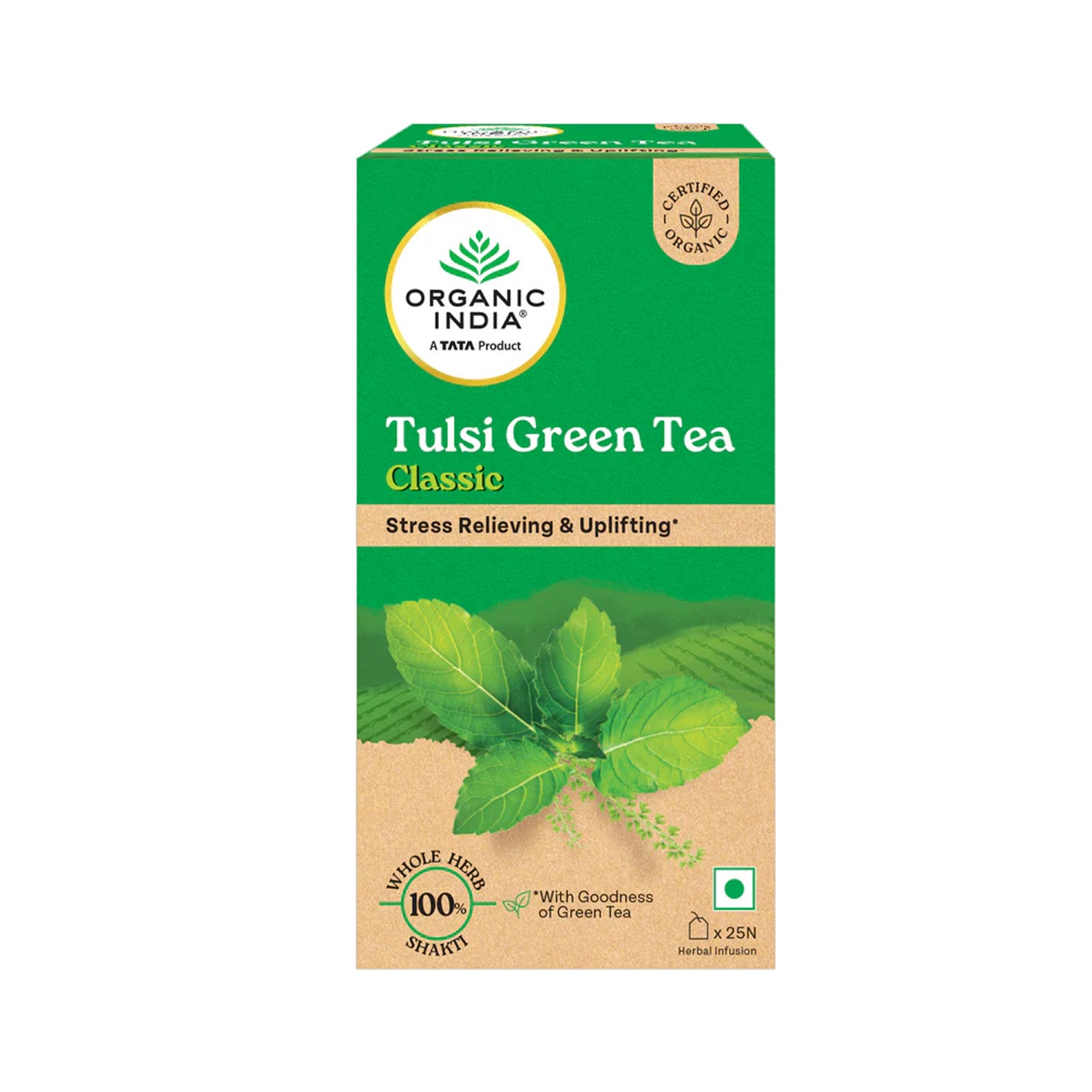 Organic India Tulsi Green Tea Classic 25Pcs
