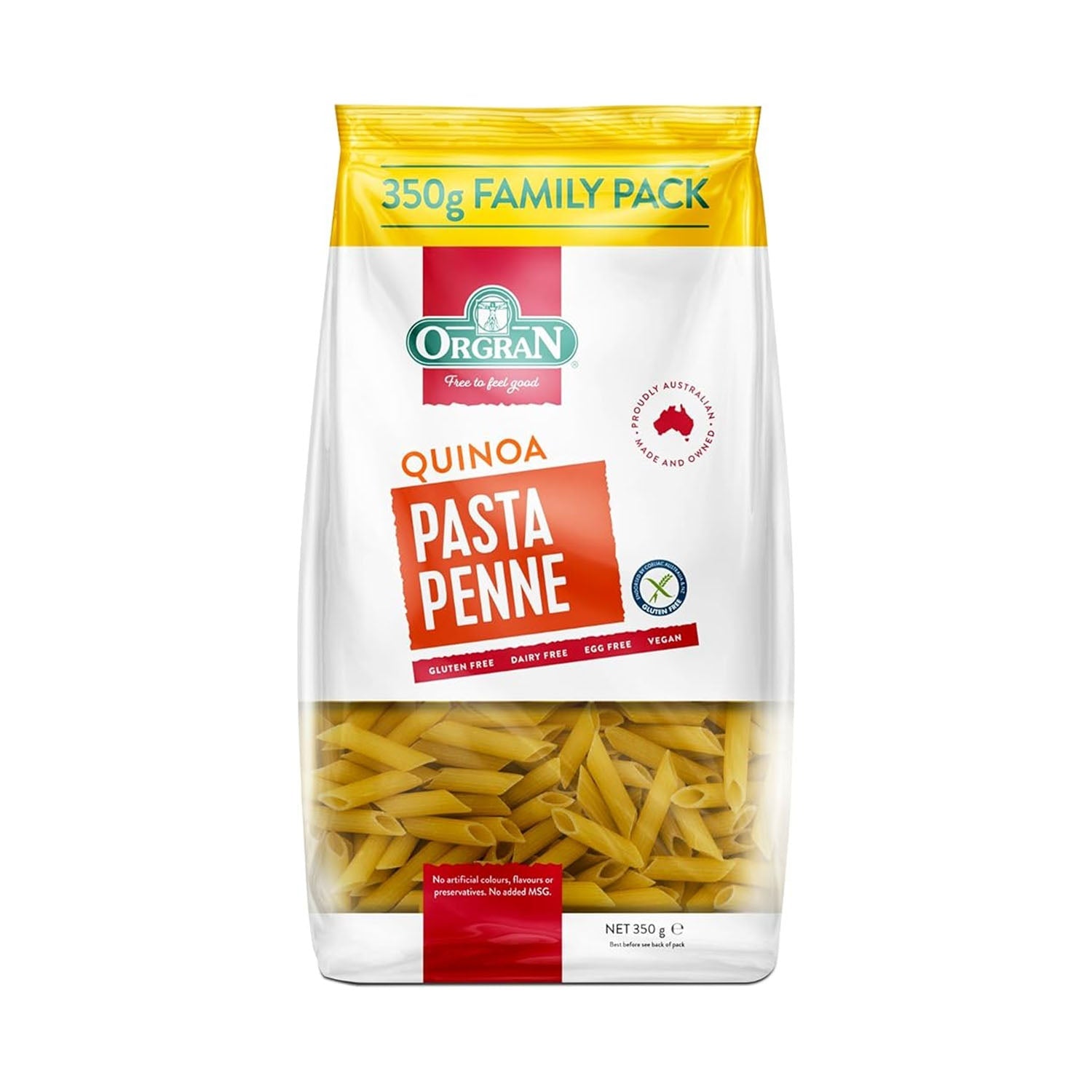 Orgran Quinoa Penne Pasta 350Gm
