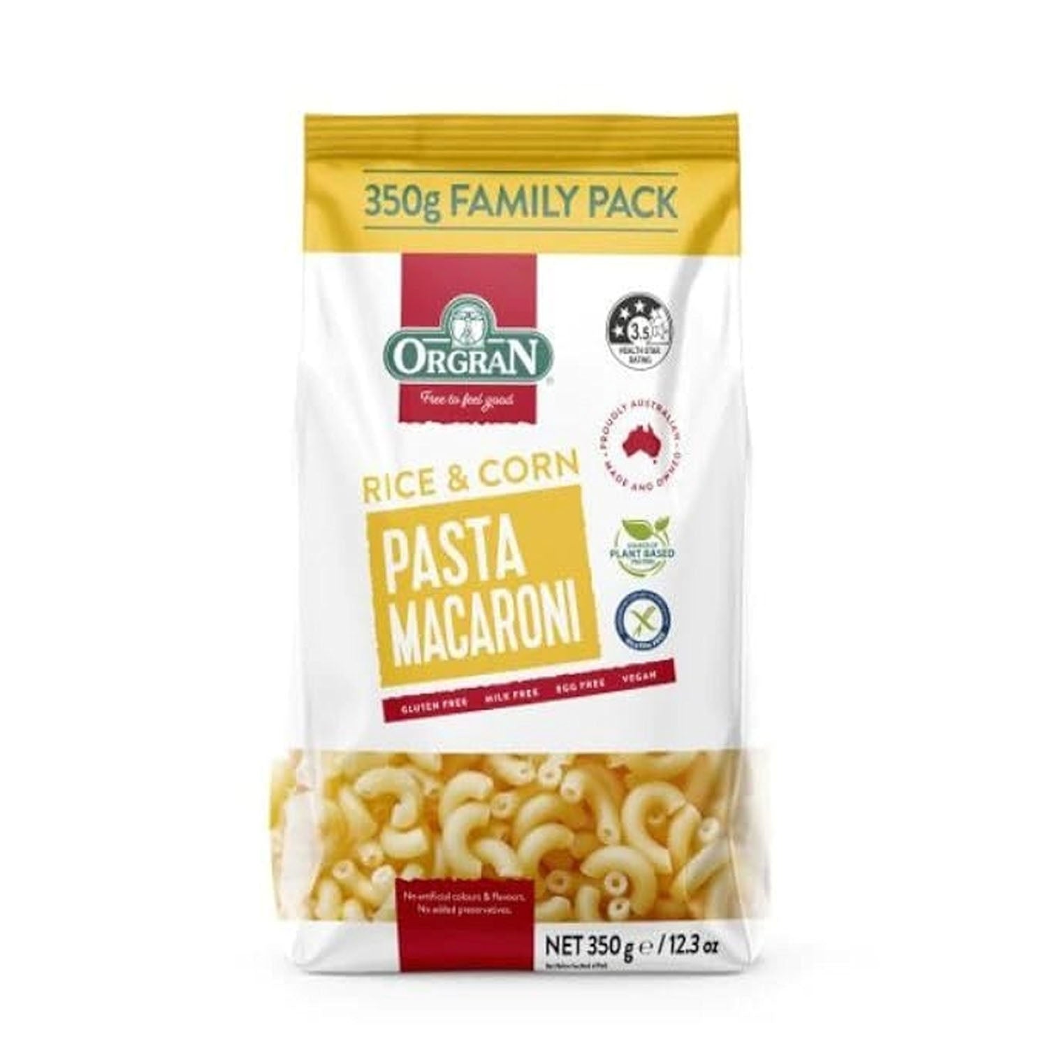 Orgran Rice Corn Macaroni 350Gm