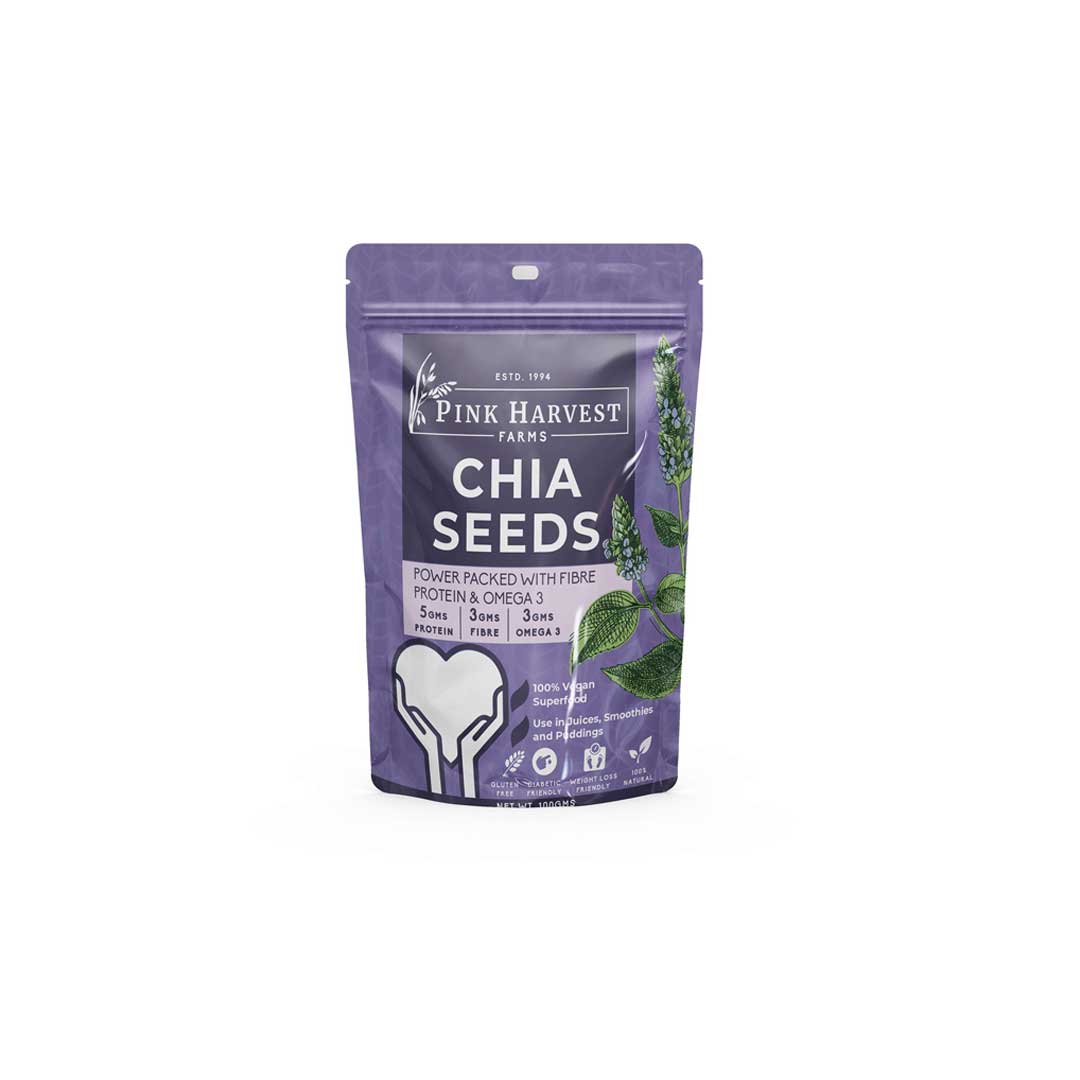 Pink Harvest Farm Chia Seeds 100Gm