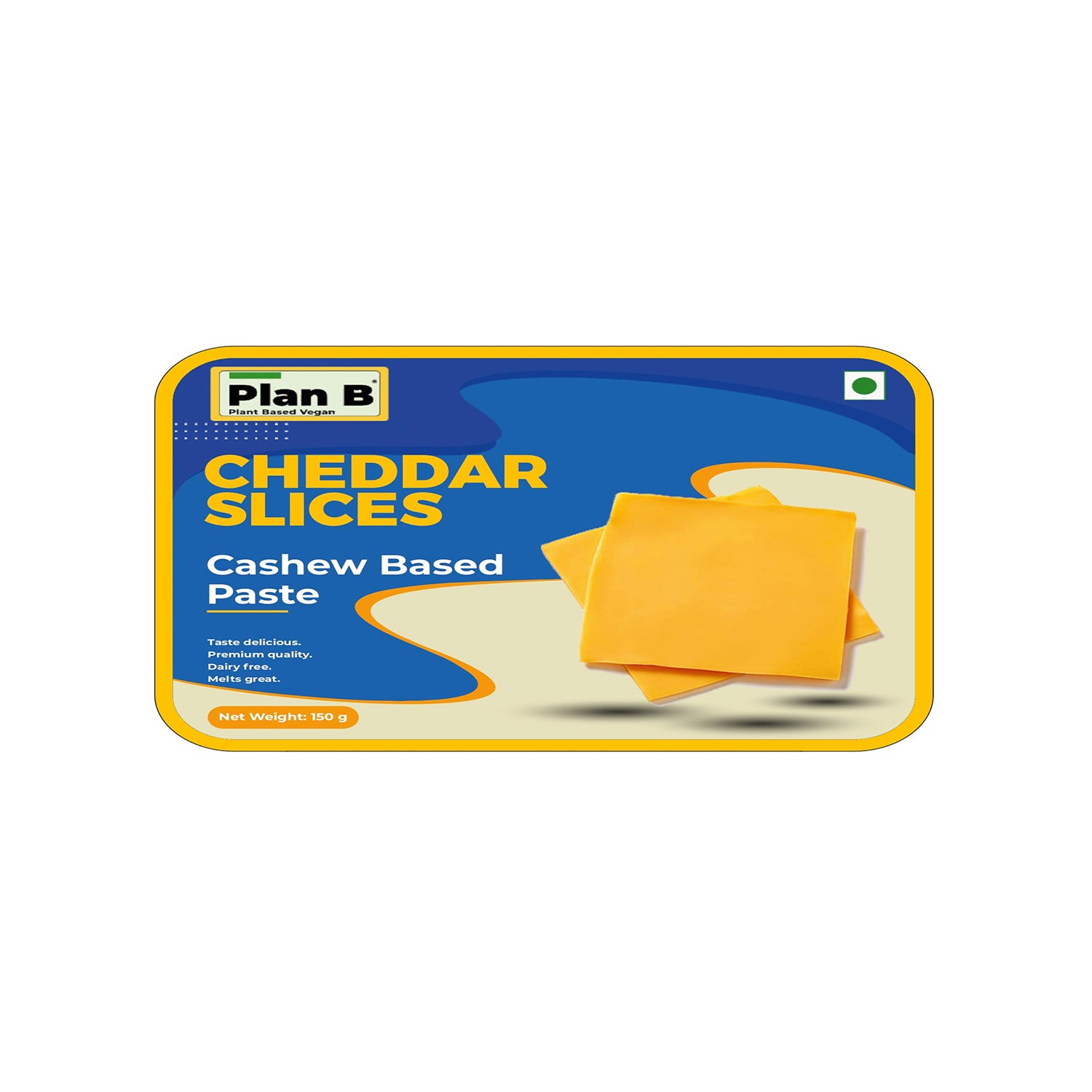 Plan B Vegan Cheddar Cheese Slices 150Gm