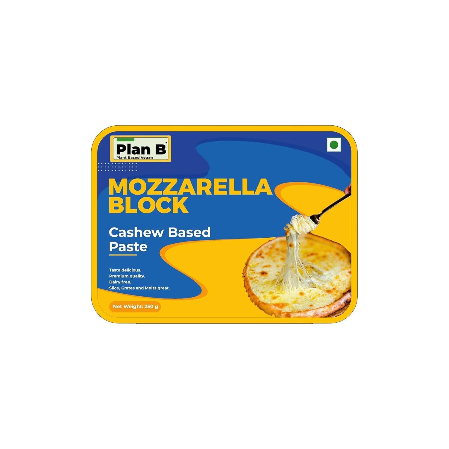 Plan B Vegan Mozzarella Cheese Block 250Gm