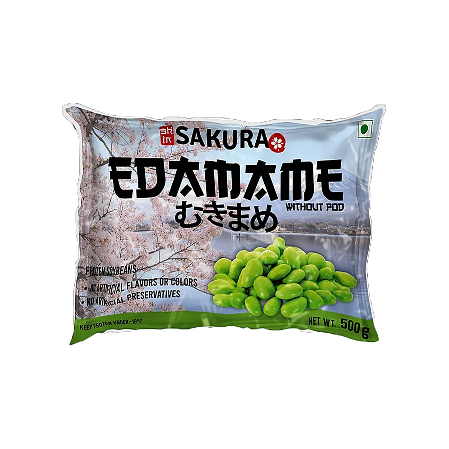 Plucia Edamame Beans Without Pod 500Gm