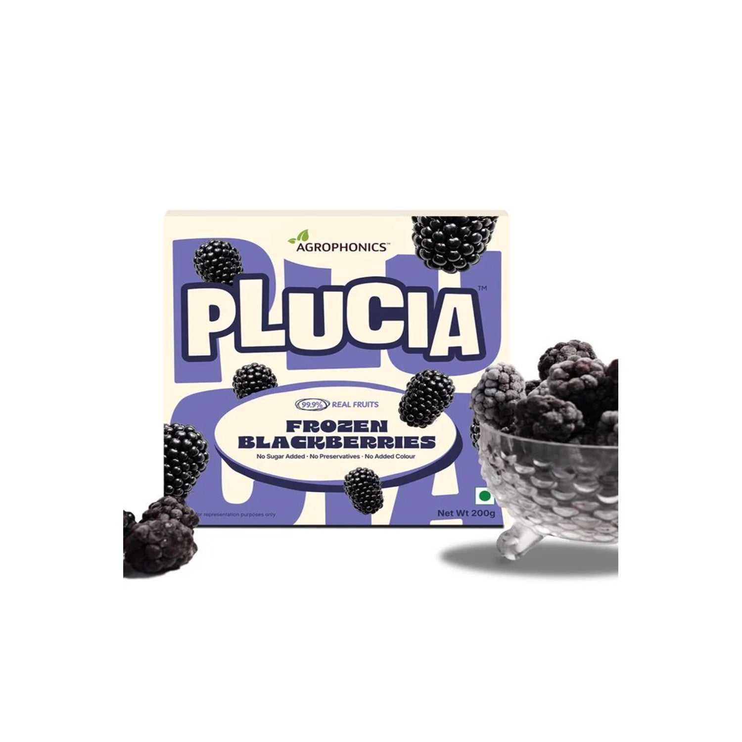 Plucia Frozen Blackberries 200Gm