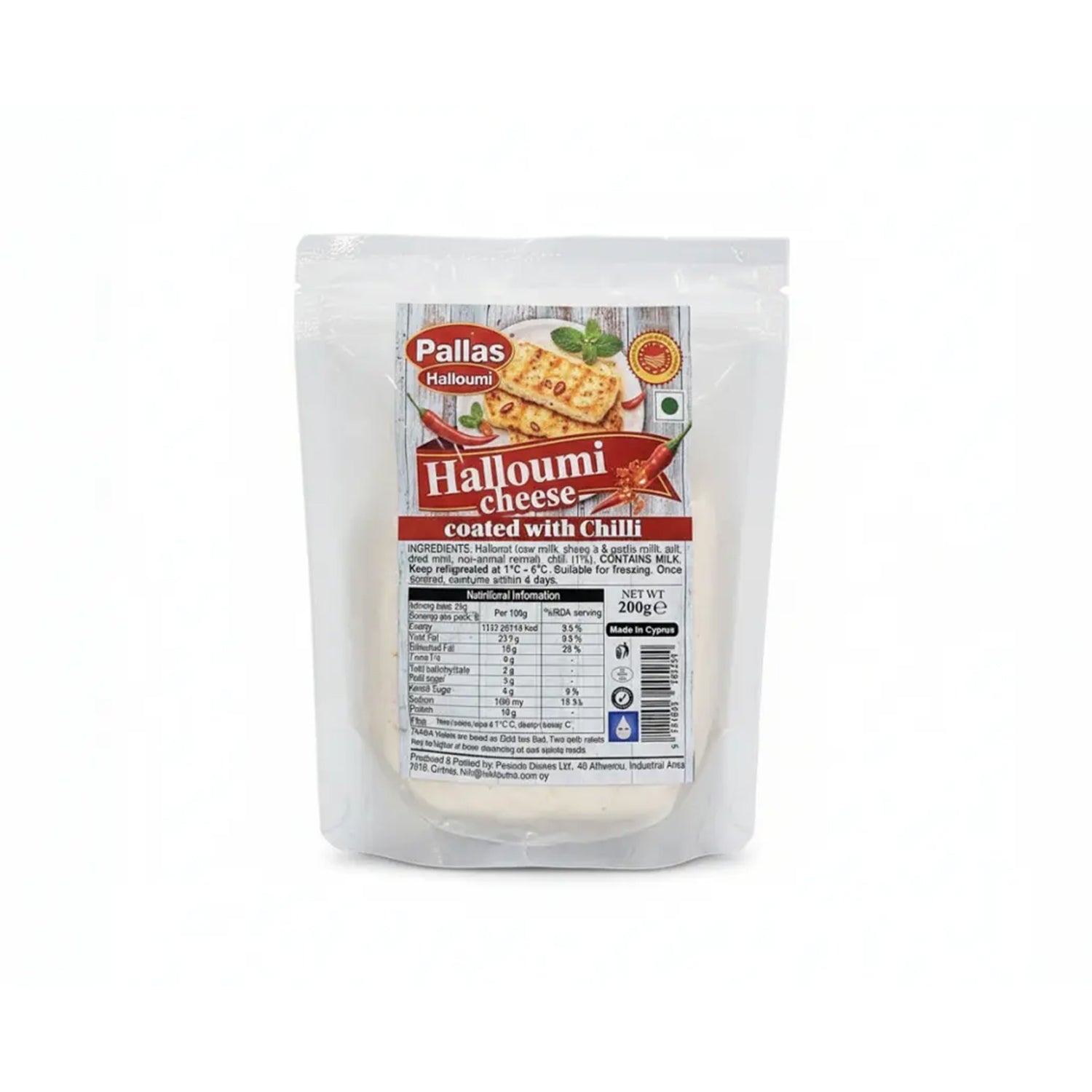 Pallas Halloumi Cheese Coated With Chilli 200Gm