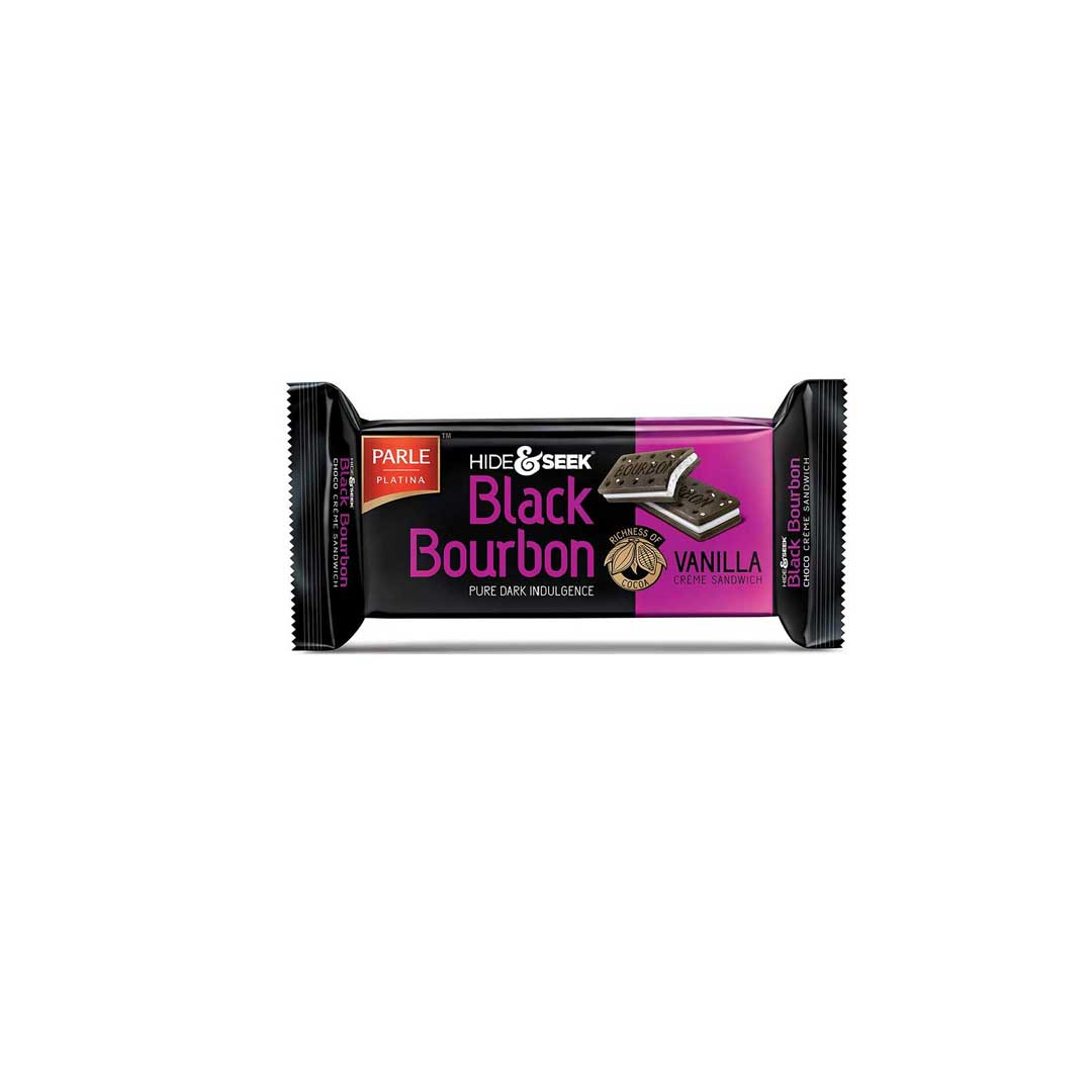 Parle Hide Seek Black Bourbon Vanilla Biscuits 100Gm