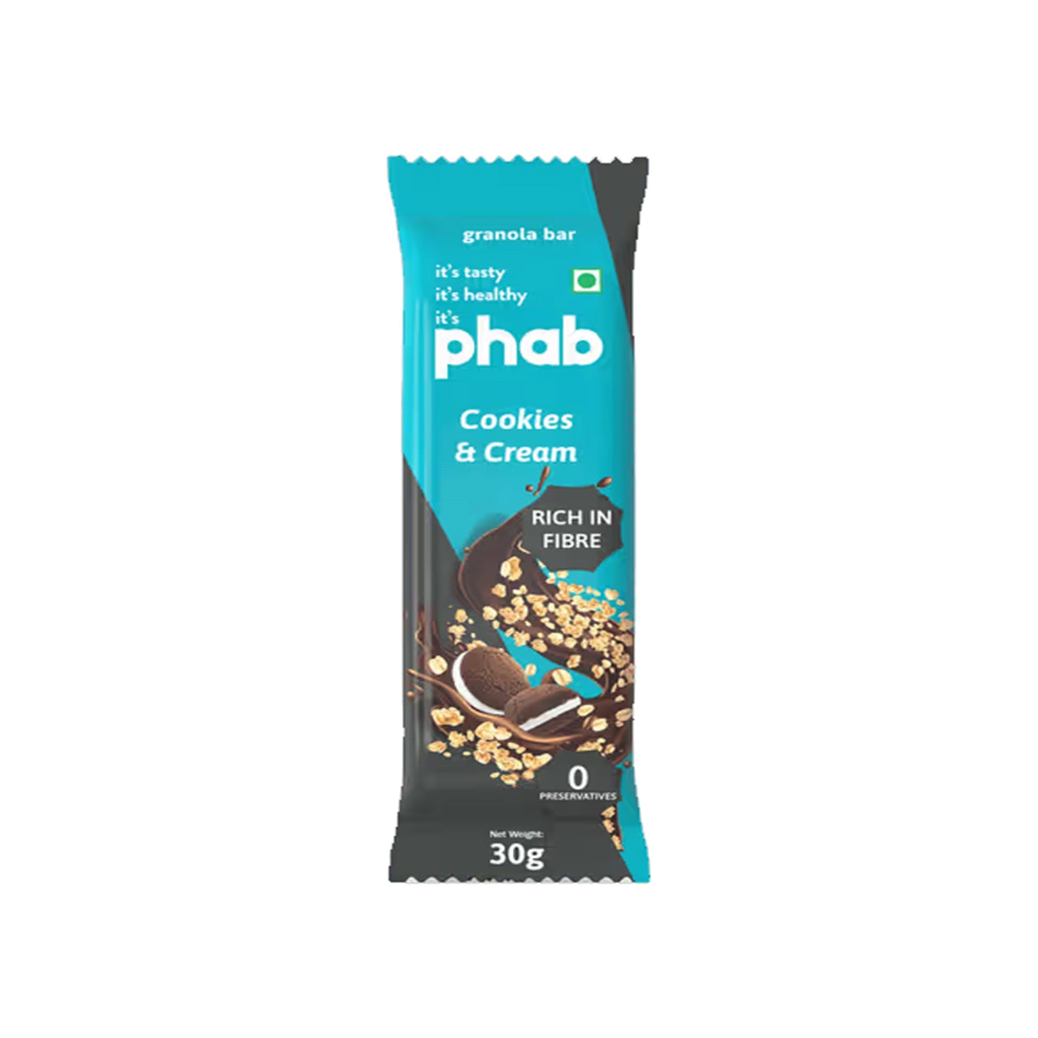 Phab Granola Bar  -  Cookies & Cream 30Gm