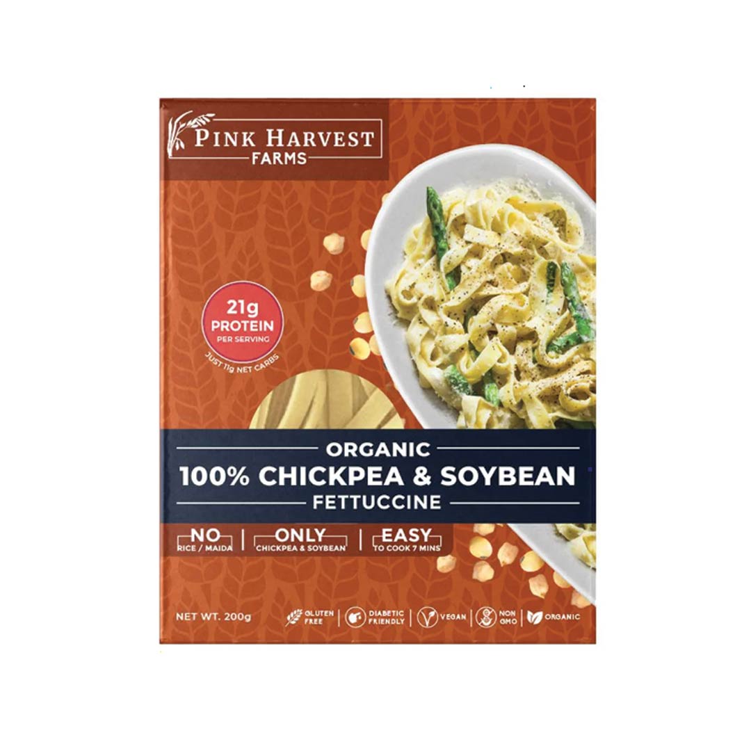 Pink Harvest Farms Chickpea Soybean Fettuccine 200Gm