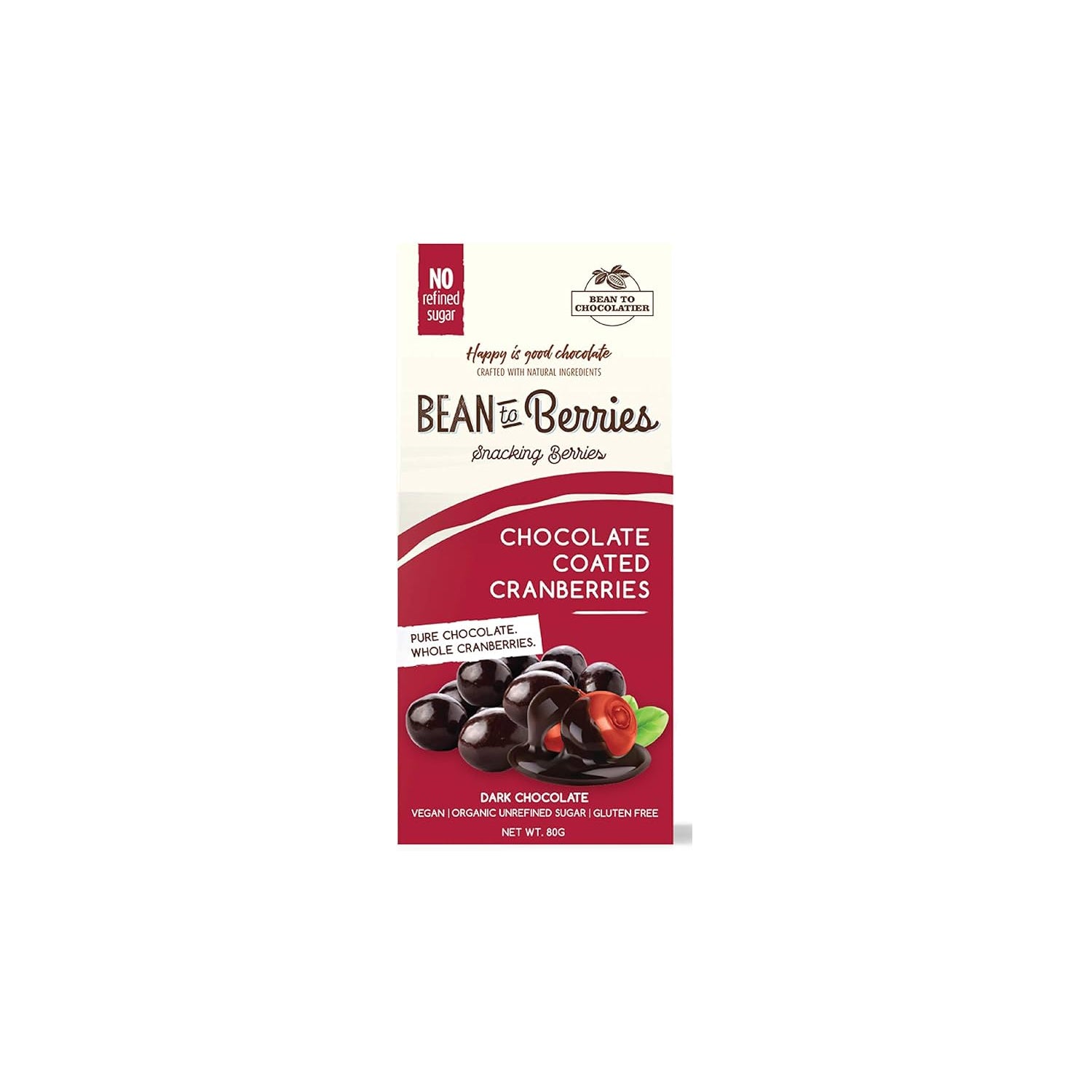 Pink Harvest Farms Bean To Berries Choco Cranberrys 80Gm
