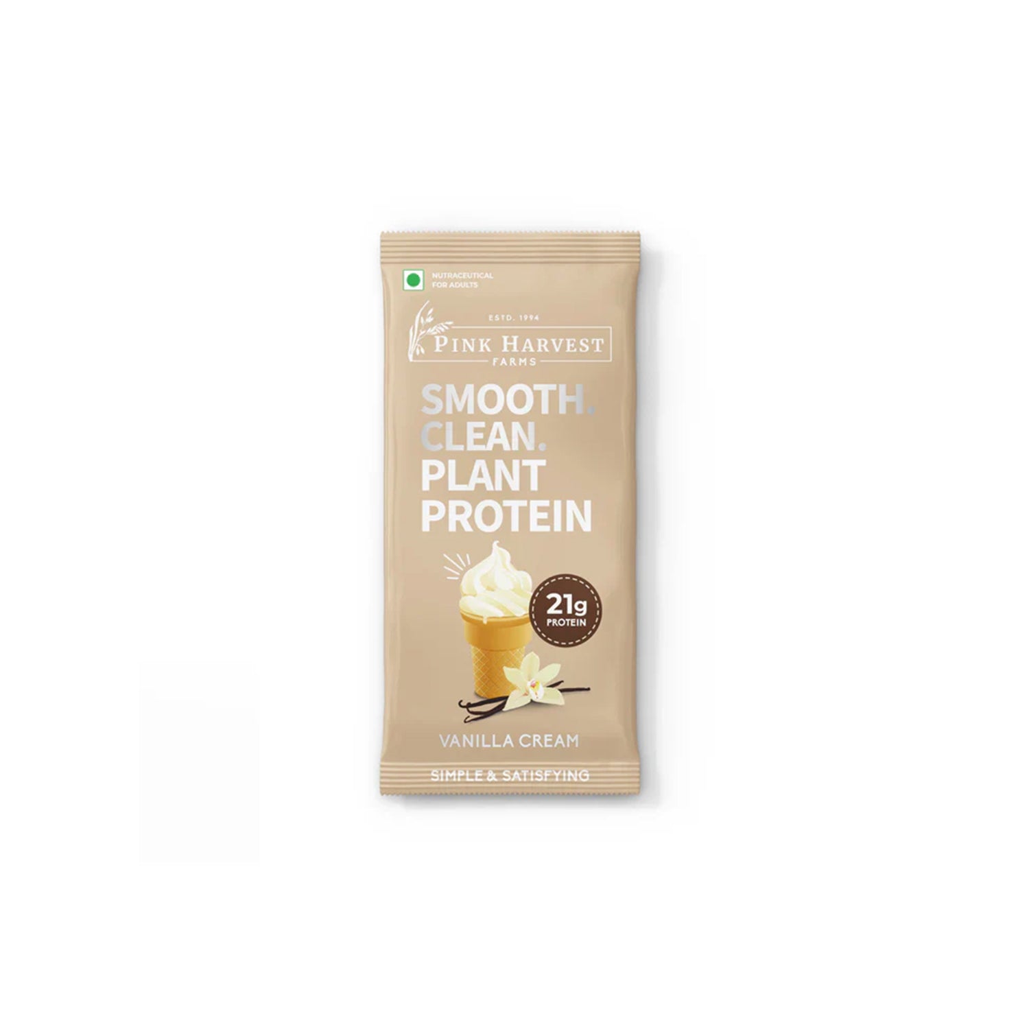 Pink Harvest Plant Protein Vanilla Cream 34Gm