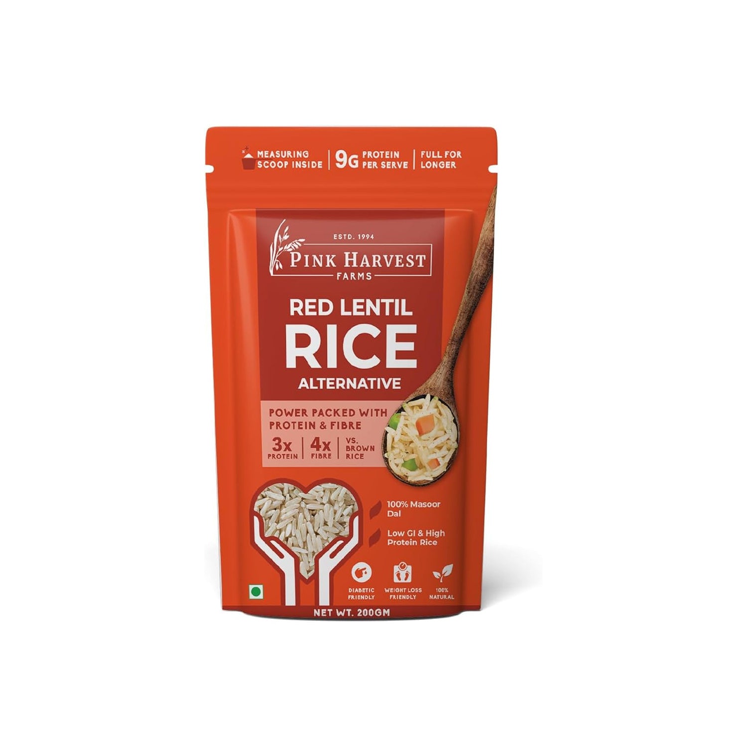 Pink Harvest Red Lentil Rice 200Gm