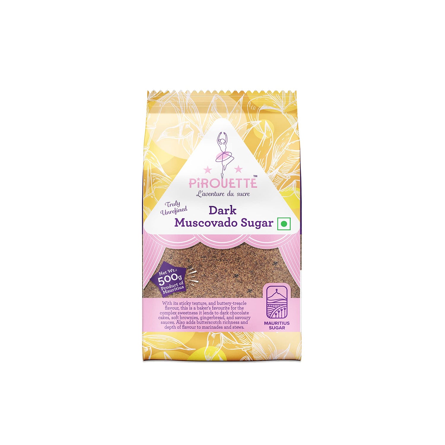 Pirouette Dark Muscovado Sugar 500 Gms