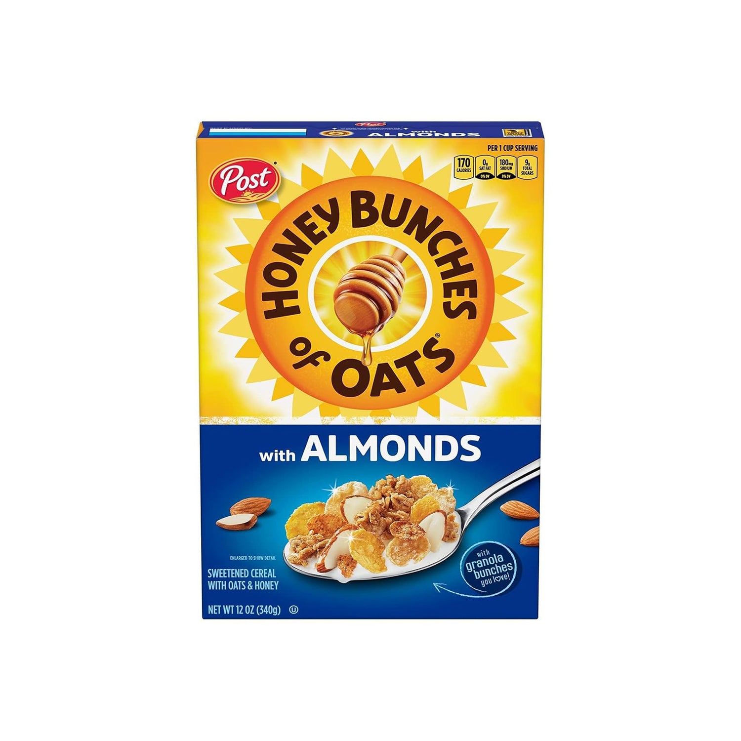 Post Honey Bunches Of Oats With Almonds 411Gm