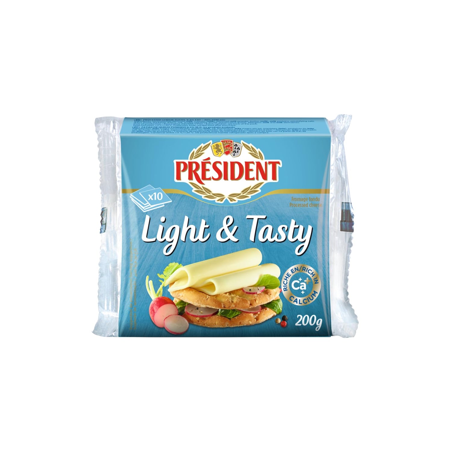 President Light & Tasty Cheddar Cheese 200Gm