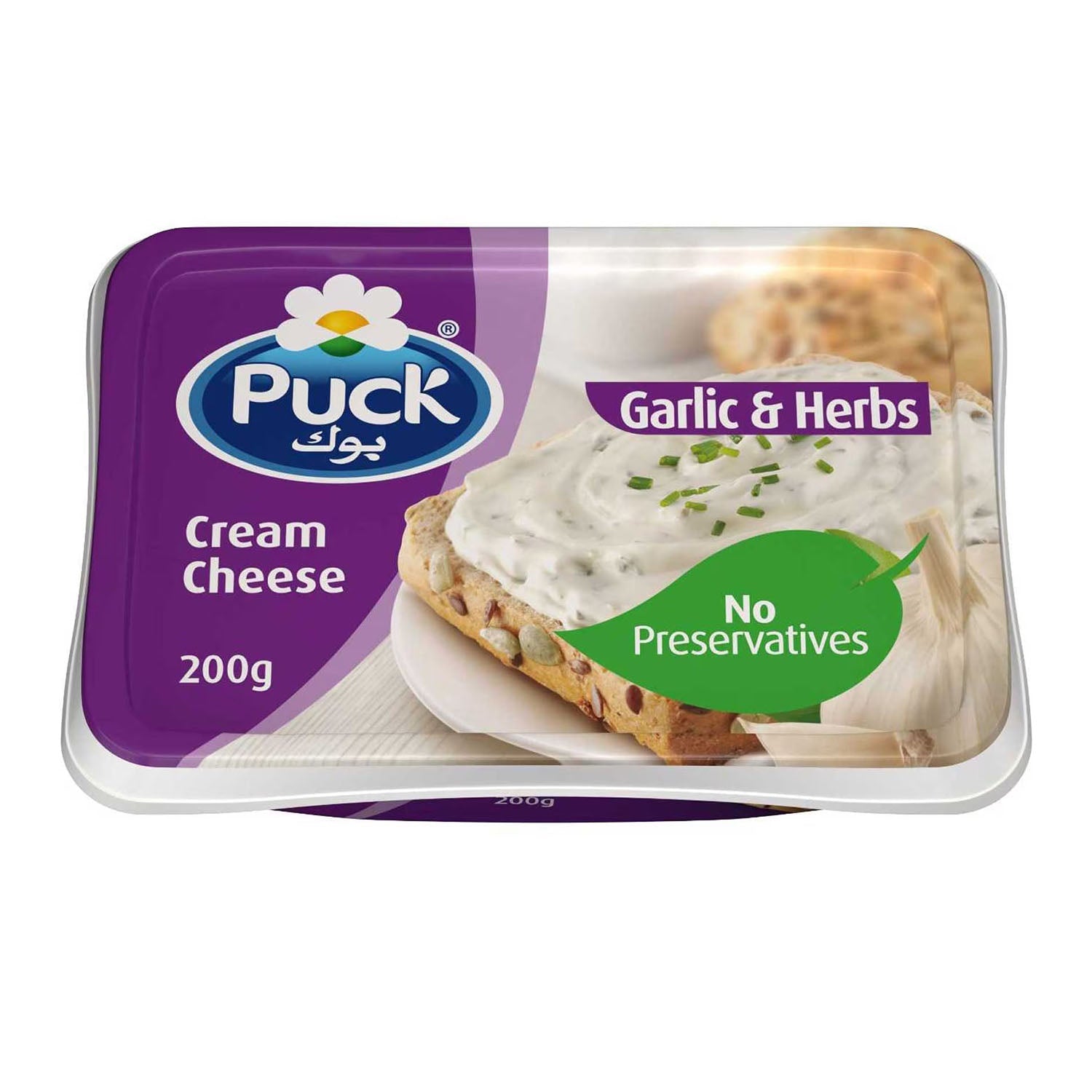 Puck Garlic Herbs Cream Cheese 200Gm