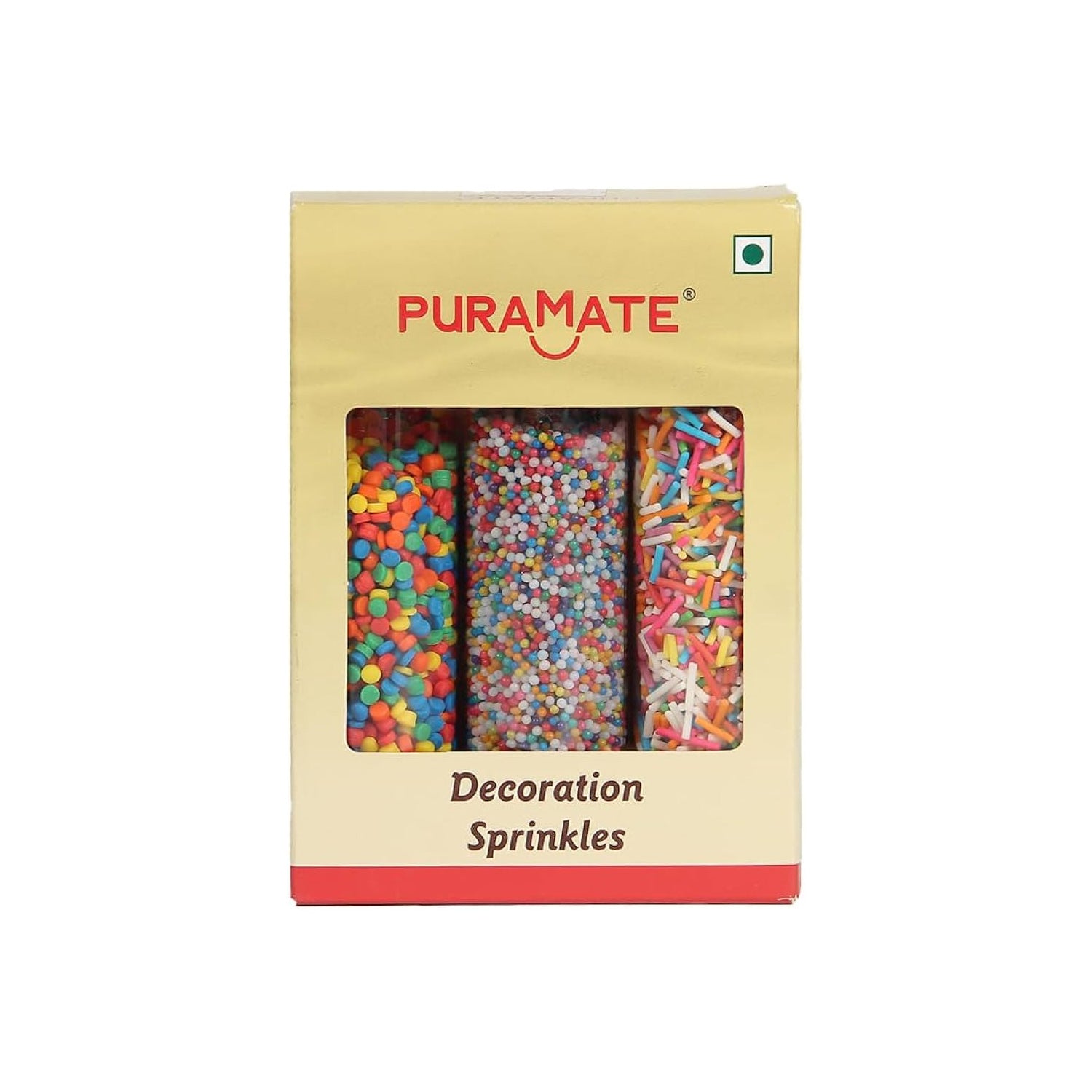 Puramate Deco Sprinkle Rainbow Jimmies 100Gm