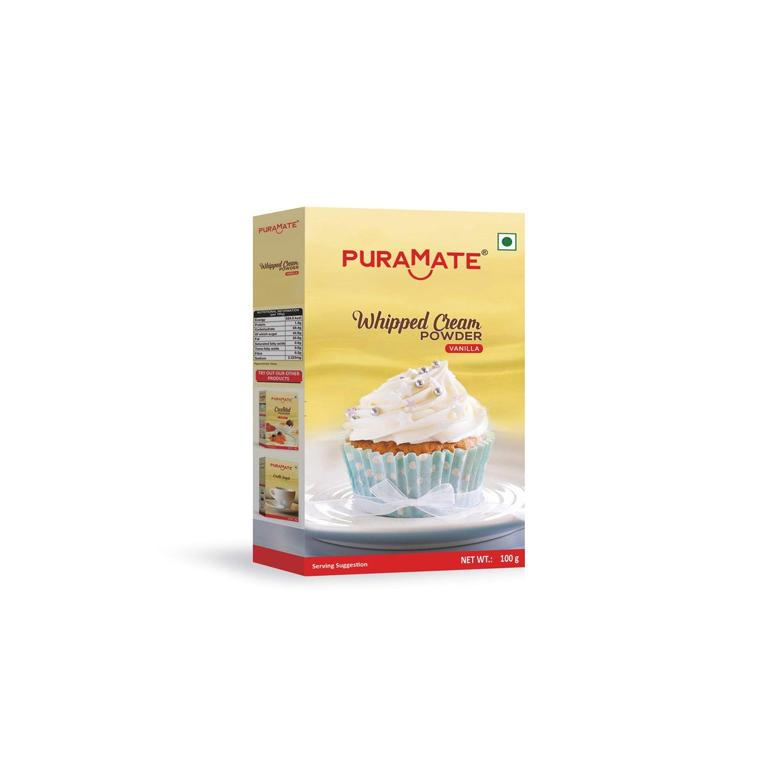 Puramate Whipped Cream Powder Vanilla 100Gm