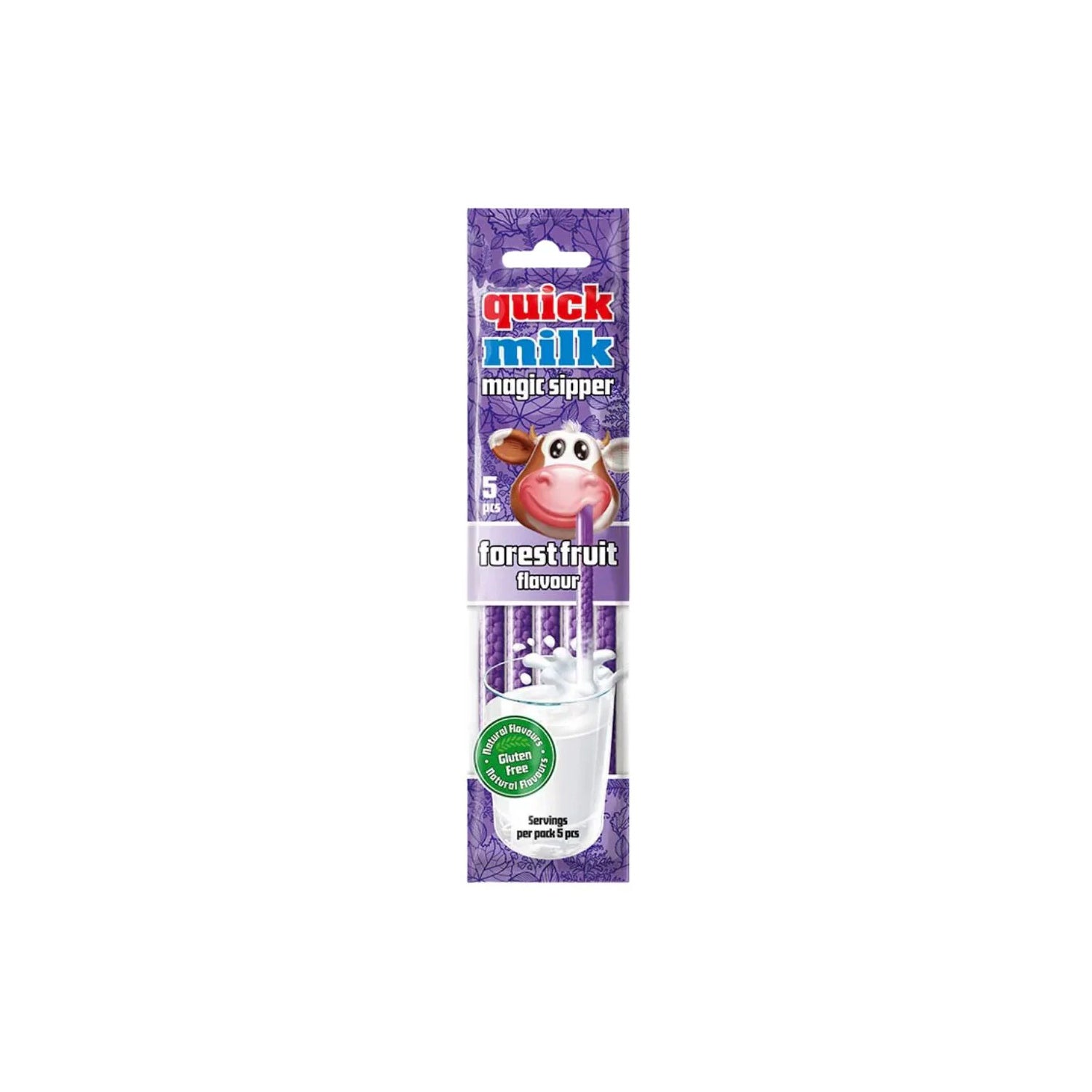 Quick Milk 5 Forest Fruit Straws

 30Gm