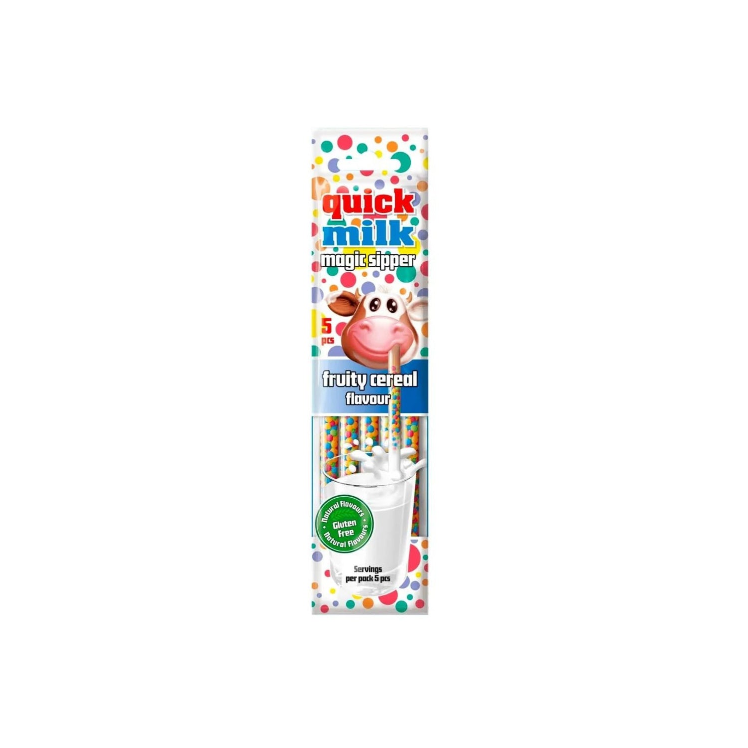 Quick Milk 5 Fruity Cereal Straws

 30Gm