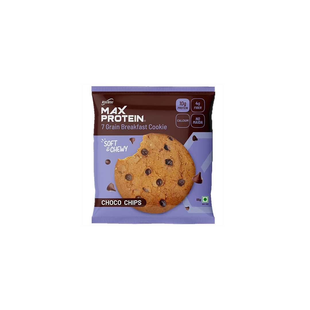 Rite Bite 7 Grain Breakfast Cookie Choco Chips 55Gm
