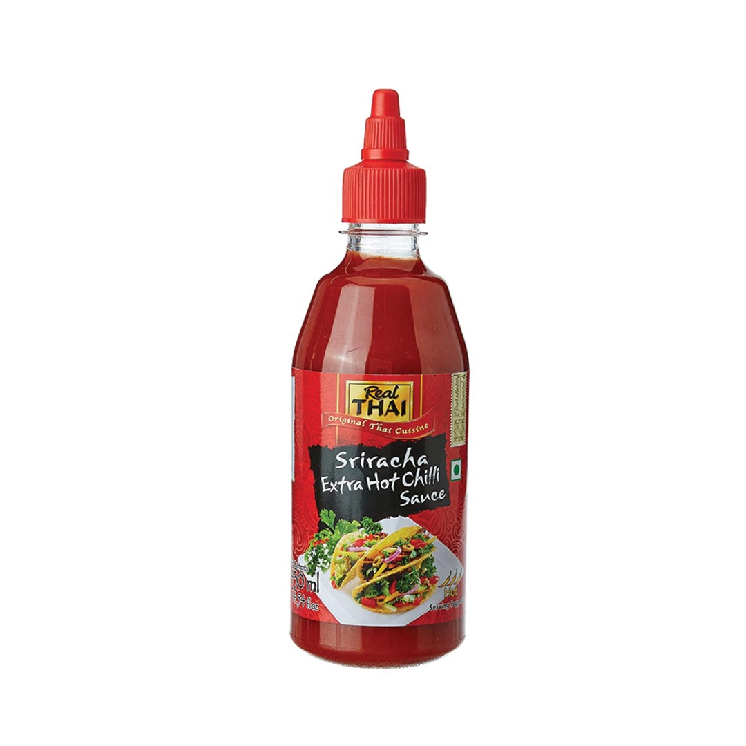 Real Thai Sriracha Extra Hot Chilli Sauce 430Ml