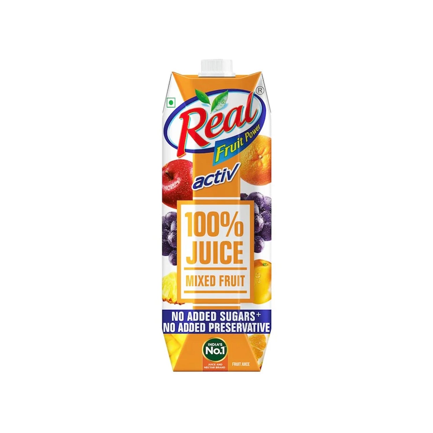 Real Juice Active 100% Mix Fruit 1Ltr